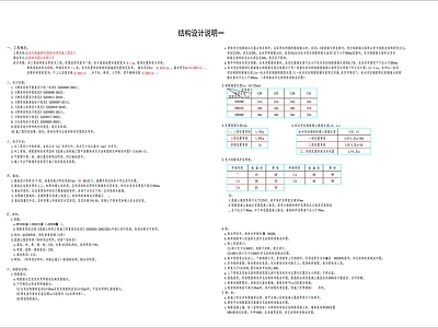 结构设计说明 施工图