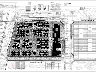 某住宅小区总平图 施工图