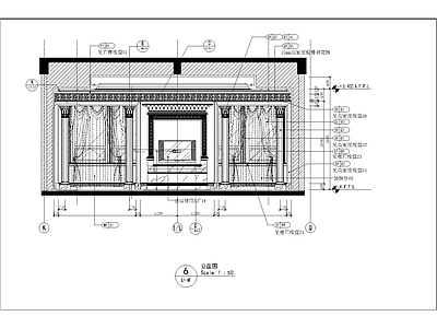 欧式大酒店总统套房全套立面 施工图