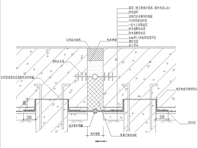 变形缝防水节点大样图 三 施工图