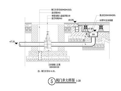 阀门井大样图 施工图