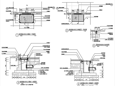 景观线性排水沟详图 施工图
