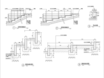 台阶标准做法 详 施工图