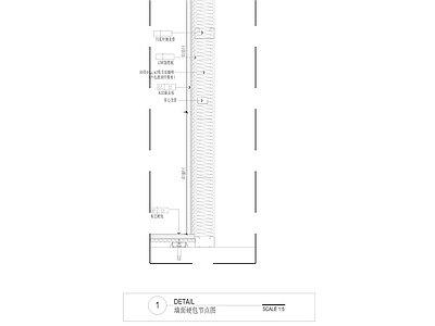 轻钢龙骨隔墙基础碳晶板与硬包做法节点大样 施工图