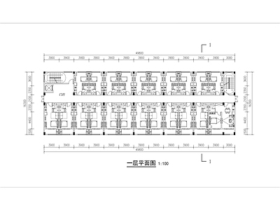 学生职工宿舍人才公寓平面布置图