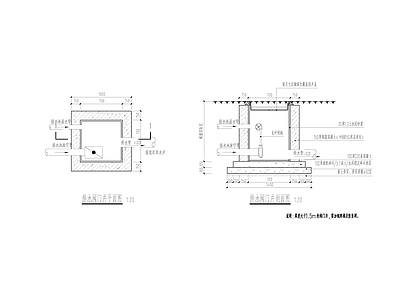 排水阀门井大样图 施工图