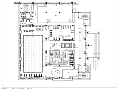 现代酒店休闲娱乐区游泳池健身房室内精装修 施工图