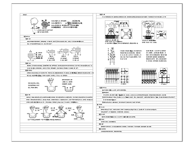 绿化种植设计说明 施工图