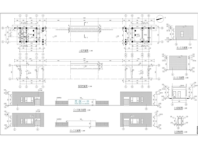 学校大门 施工图