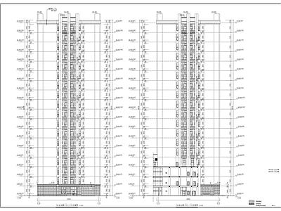 高层办公楼建筑图 施工图