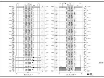 高层办公楼建筑图 施工图