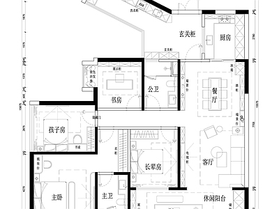 170平家装平面方案