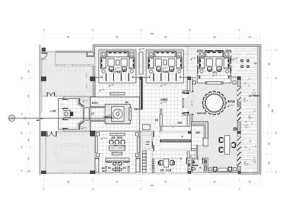 新中式茶室会所 施工图