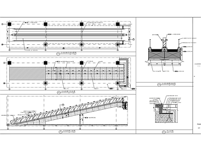 现代自动扶梯详图 施工图