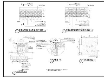 路缘石边排水沟大样 施工图