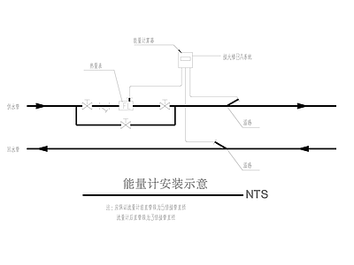 能量计安装示意 施工图