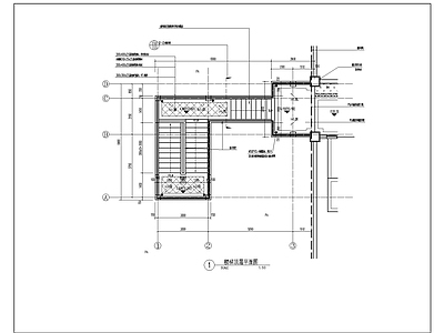 楼梯详图平面剖面图 施工图