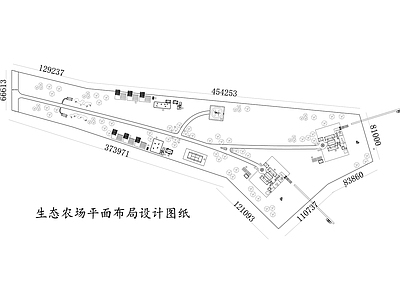 生态农场平面布局设计图纸