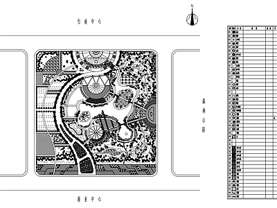 现代综合性城市公园平面图