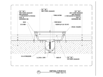 铺装伸缩缝沉降缝大样图 施工图