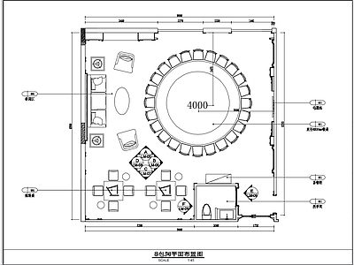 酒店包间平立大 施工图