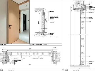 平板木门深化节 施工图