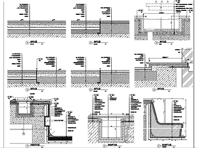 地坪节点图 施工图
