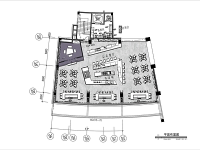 400㎡日料餐厅寿司店平面布置图 施工图