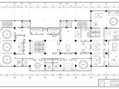 北京某大型2层会所平面 施工图