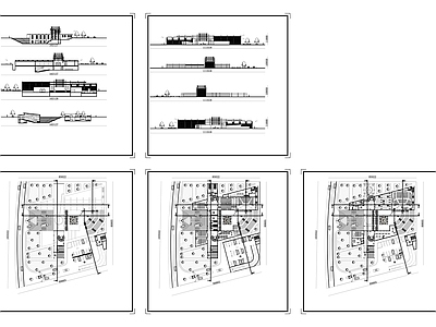 电影院平面图立面图和剖面图 施工图