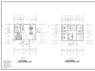 13x11m三层欧式别墅建 施工图