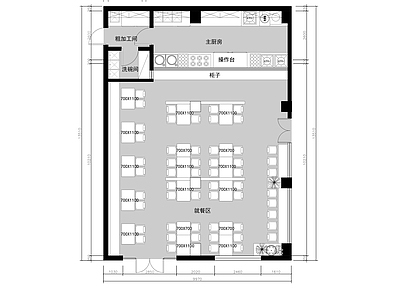 小吃快餐店装 施工图