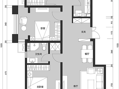 98平方米家装平面图 施工图