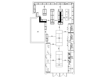 100平生鲜超市平面布置图 施工图