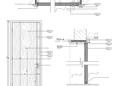 套装门节点详图 施工图