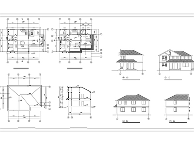 某乡村别墅全套建筑设计ca 施工图