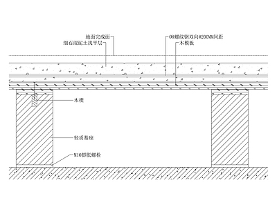 砌筑地台节点图 施工图