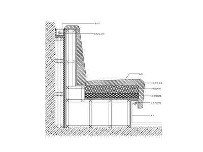 沙发凳节点图 施工图