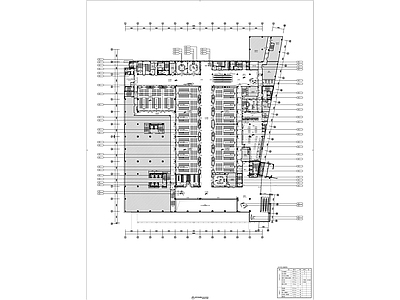 现代会议中心大型展厅室内精装修 施工图