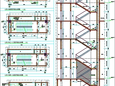 工装楼梯工装楼梯设计楼梯节点楼梯详图 施工图