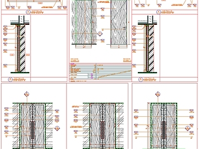 工装门表工装门办公室门门表详图门大样门剖面门节点 施工图