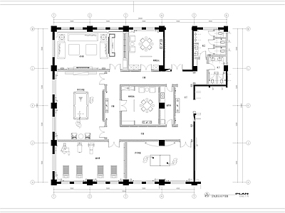 490㎡健身娱乐休闲会所 施工图