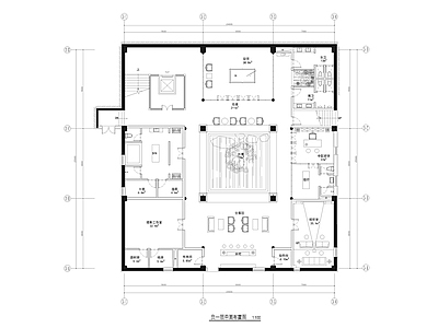 1920㎡书院文创会所 施工图