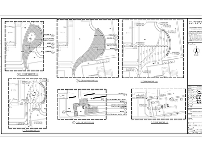 广场铺装节点索引图 施工图