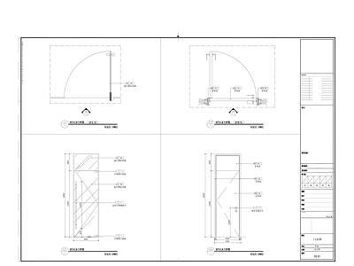 各种门节点图 施工图