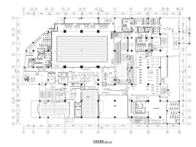 现代健身房 3890㎡ 健身中心 施工图