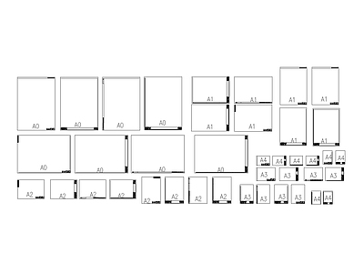 现代图框A1图框A2图框A3图框A4图框A0图框