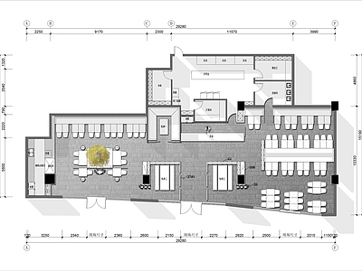 现代中餐厅 港式茶餐厅 主题餐厅 海鲜餐厅 施工图