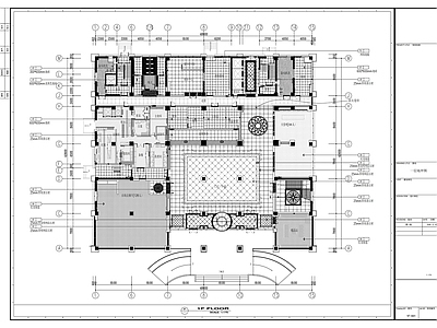 现代整体办公空间 行政 室内设计 施工图