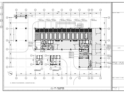 现代整体办公空间 十层办公大楼室内 装修图 施工图